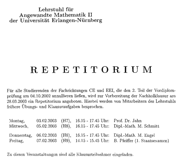 Mathe-Repetitorium